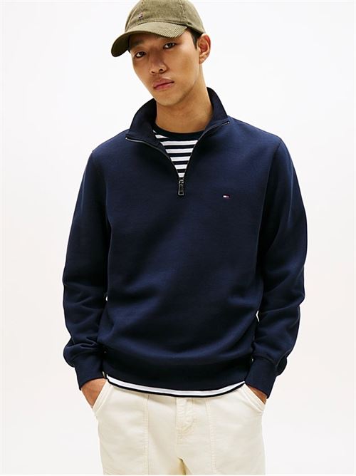 essential fllece 1/4 zip TOMMY HILFIGER | MW0MW37233DW5